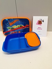 Tupperware Snack Box Contenitore per Pane Lunchbox to go 590 ml HOT WHEELS Nuovo