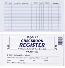 12 Pack Checkbook Register, Check Register Books for Personal and Work Use, Tran