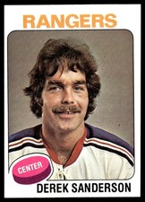 1975-76 Topps Hockey Card Derek Sanderson New York Rangers #73 EX-MT+