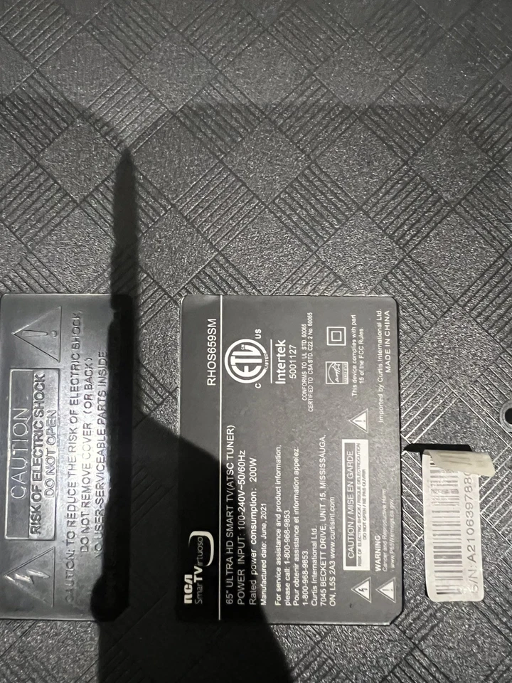 Запчасти для умных телевизоров 65 дюймов Rca - Изображение 4 из 4