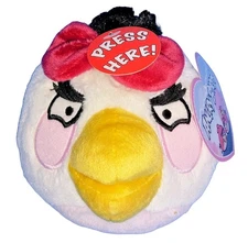 Angry Birds Plush Valentines Matilda White Bird 5” No Sound Commonwealth 2011 