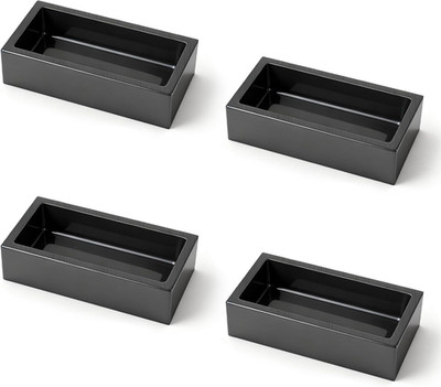 4-Pack 2.2Lbs Graphite Ingot Molds(4 X 2 X 1 Inch), High-Purity Casting Molds fo