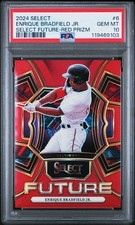 2024 PANINI SELECT SELECT FUTURE RED PRIZM #6 ENRIQUE BRADFIELD JR. 37/99 PSA 10