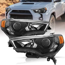 For 2014-2020 Toyota 4Runner 4DR Chrome Headlights Lamps Assembly Left+Right 