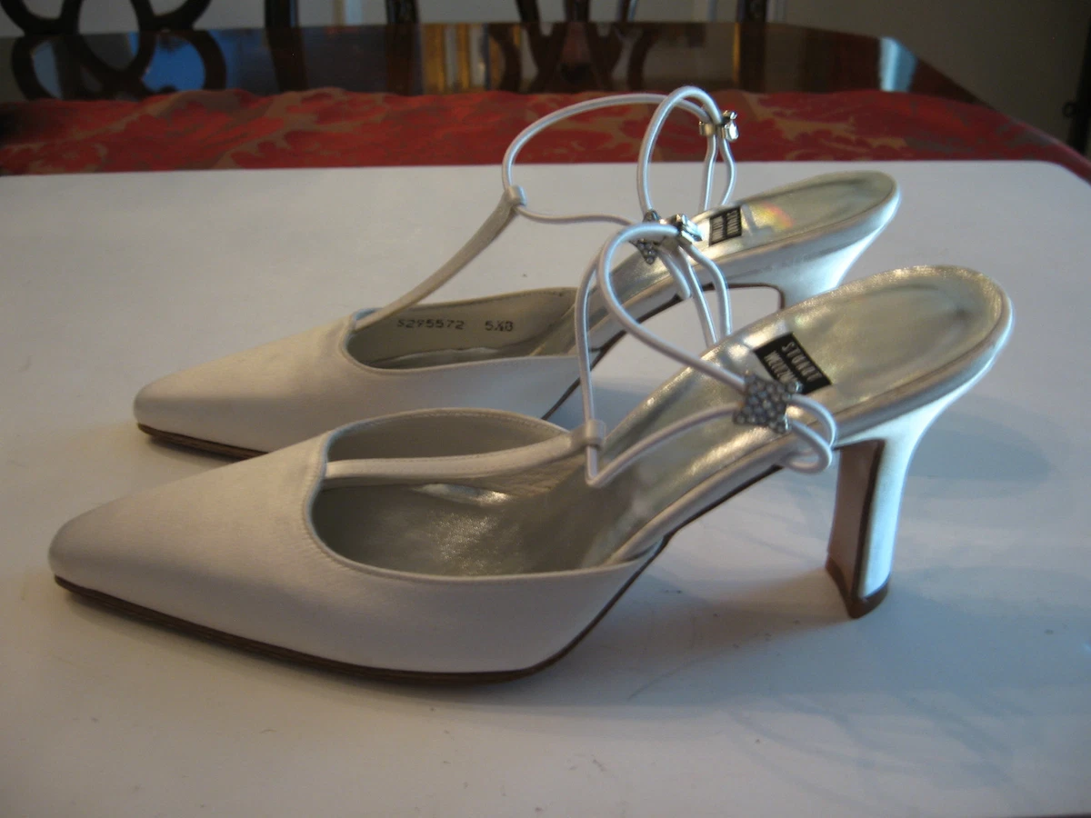 Silver pumps size 5 sale