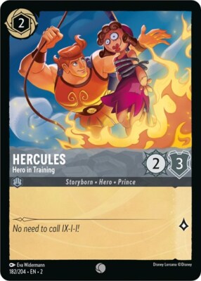 Lorcana Hercules - Hero in Training (182/216) Rise of the Floodborn LP