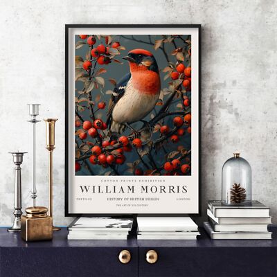 William Morris Druck, William Morris Ausstellung Poster Vögel, Vogel (164c)