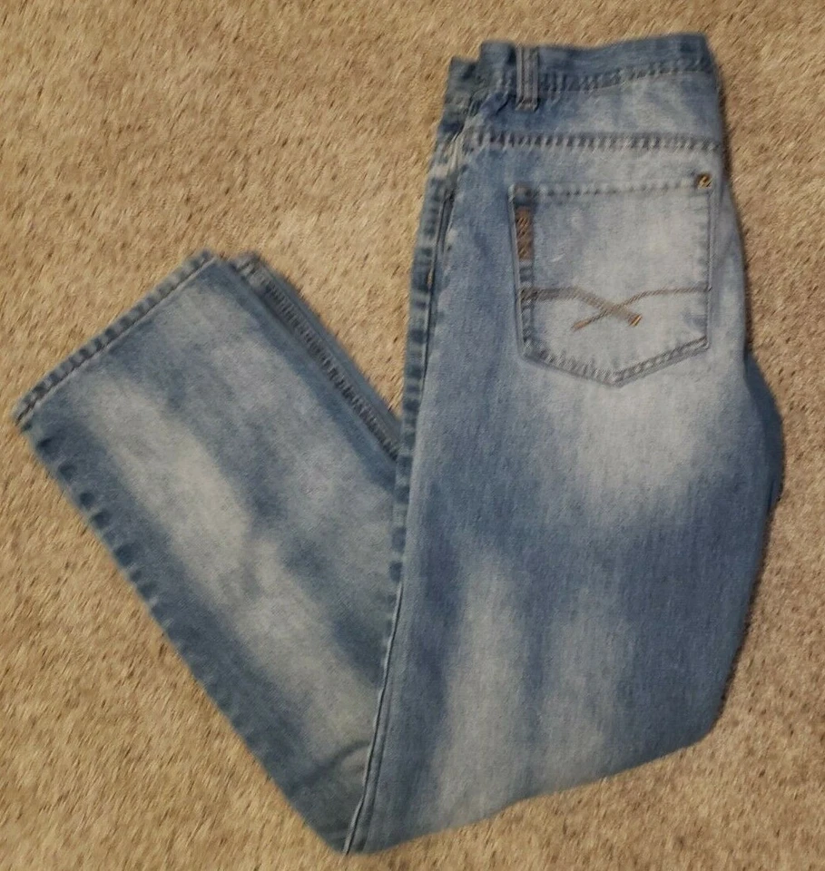 Mens Parish Nation Jeans Size 34 x 31 Straight Leg Destroyed Denim Jeans - Image 4 of 4