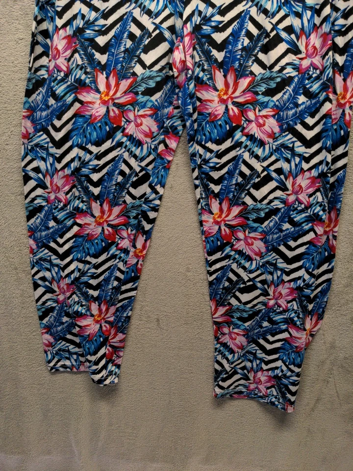 BOBBIE BROOKS Size L(12-14) Women Sleepwear Legging Floral Multicolor  - Image 3 of 4