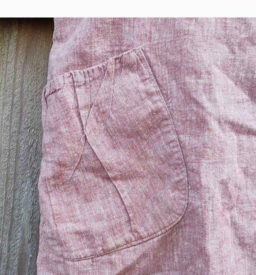 Falda envolvente roja atlética de lino de algodón orgánico Patagonia talla 0 Foto 3 de 4