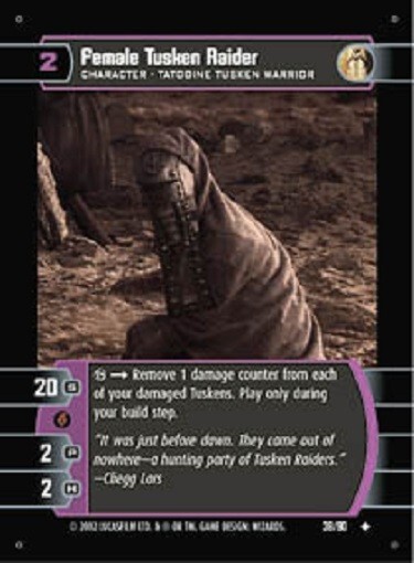 その他 Star Wars Trading Card #39 Tuskens STAR WARS FREE SITH RISING BOOSTER + FEMALE TUSKEN RAIDER 39/90