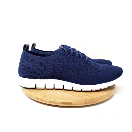 Cole Haan Zerogrand Shoes Womens 9 Blue Stitchlite Oxford Wingtip Sneaker - Picture 7 of 13