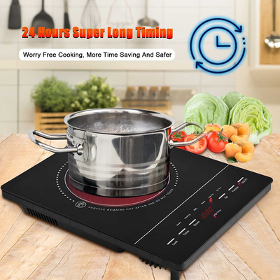 Electric Cooktop 110V Countertop Ceramic Electric Stove with Single Burner,Timer  | eBay