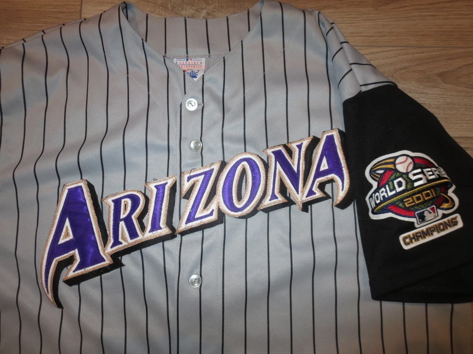 Luis Gonzalez #20 Arizona Diamondbacks 2001 MLB World Series Majestic Jersey XL - Image 2 of 4