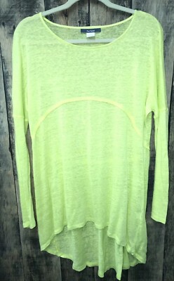 Blue Tassel Linen Tunic Top LN Small S Anthropologie (B14) Sunshine Minimalist