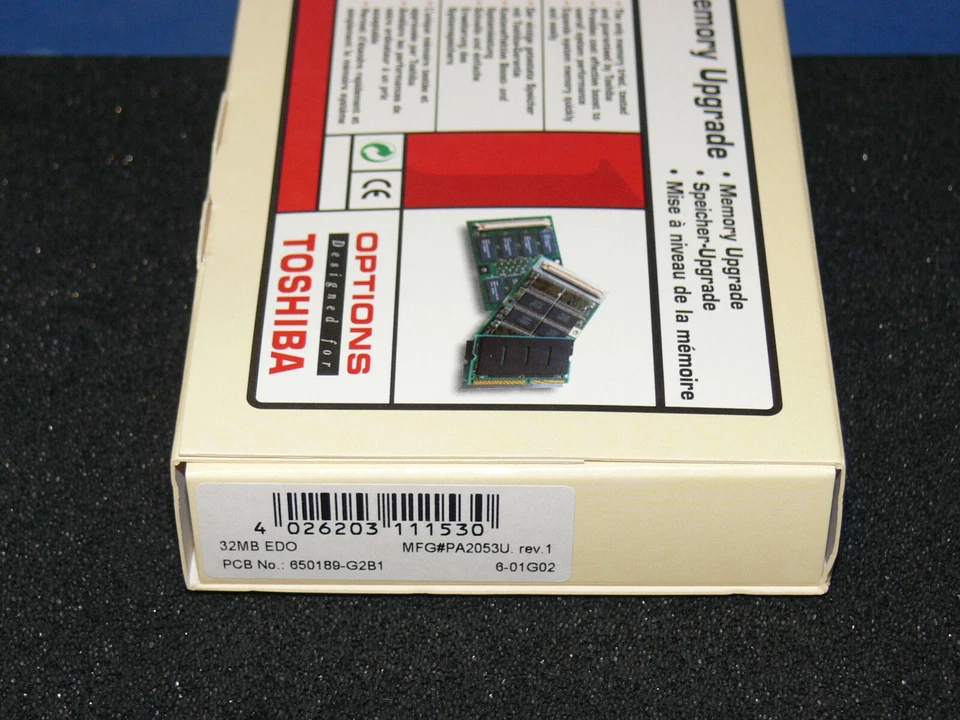 Toshiba RAM PA2053U 32MB Edo so Dimm New IN Original Box! Vintage - Image 3 of 4