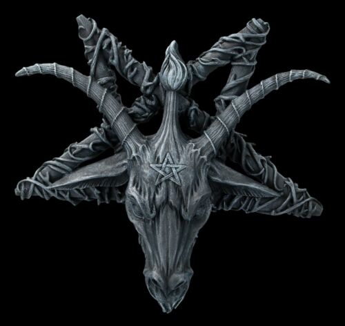 Relieve de Pared - Pentagrama Baphomet - Fantasy Gothic Demonio Satanás - Imagen 1 de 4