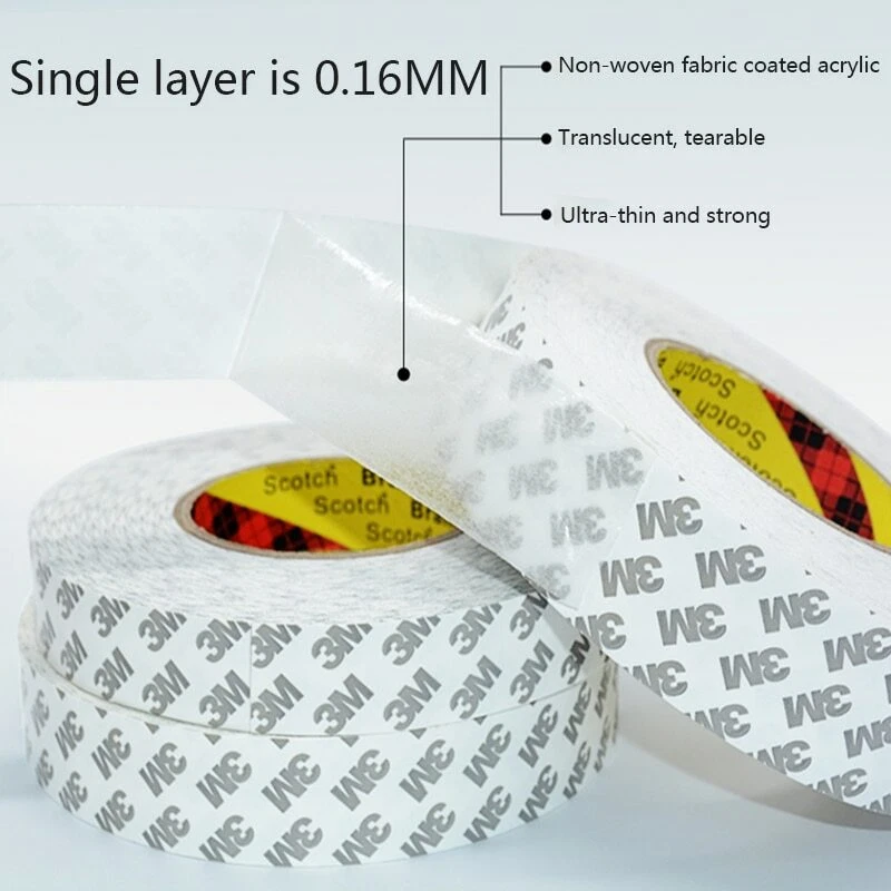 3M 9080 Double Side Adhesive Super Sticky LED Strip Ultra Thin Daily Useful Tape