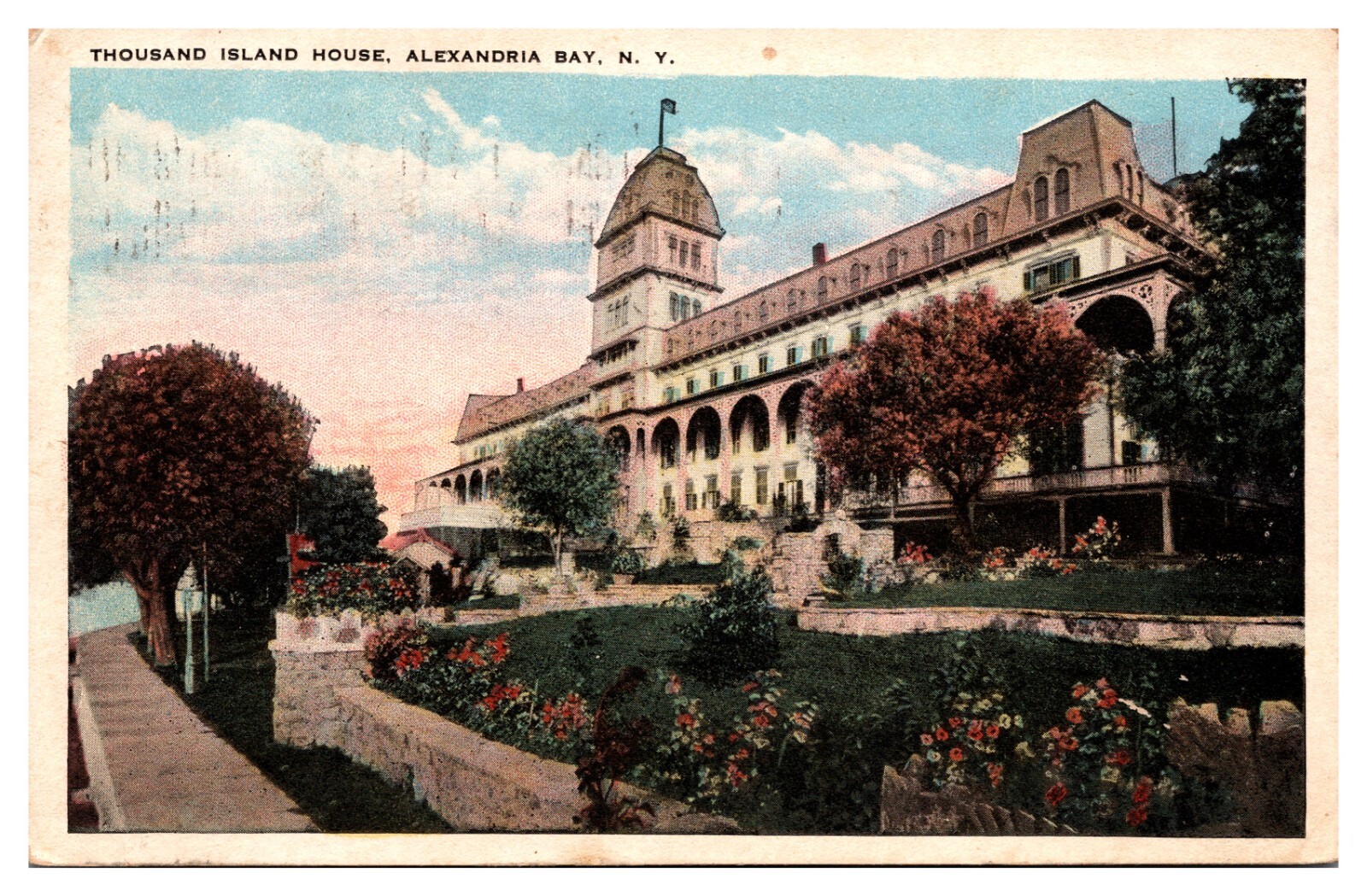 Thousand Island House Alexandria Bay NY New York Posted 1923 Postcard