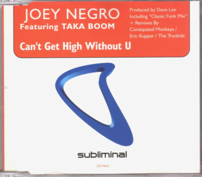 Joey Black feat. Taka Boom - Can't Get High Without U - CDM - 1998 - House 7TR