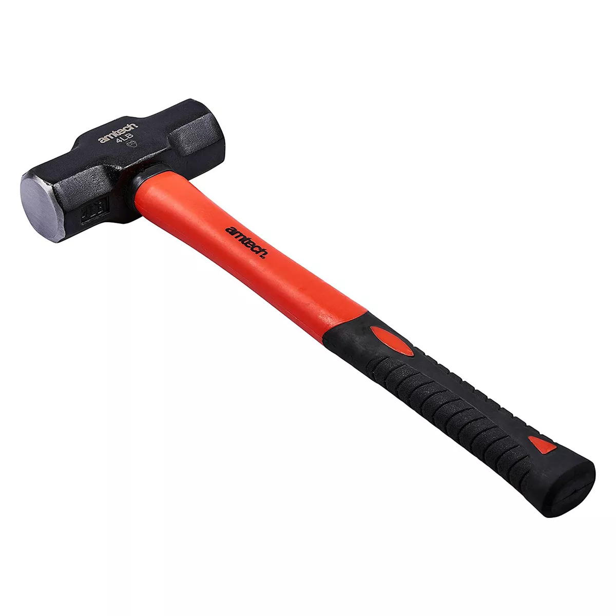 4lb MINI LUMP SLEDGE HAMMER FIBREGLASS SHAFT RUBBER GRIP HANDLE