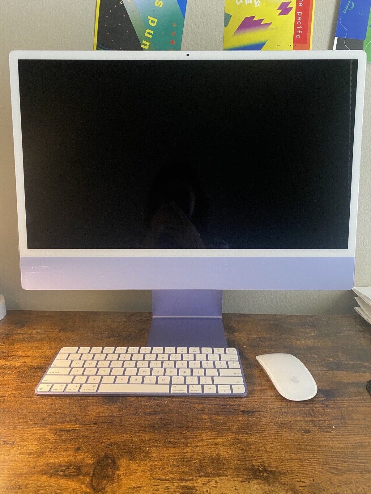 Apple iMac 24'' Apple M1 8GB 256GB SSD Purple - MGPP3LL/A for sale online