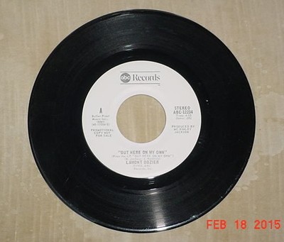 LAMONT DOZIER OUT HERE ON MY OWN ABC 45 RPM 1973 VG SOUL PROMO