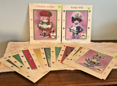 Vintage Dumplin Designs Lollipop Lane Patterns Complete Set of 12 Crochet Dolls