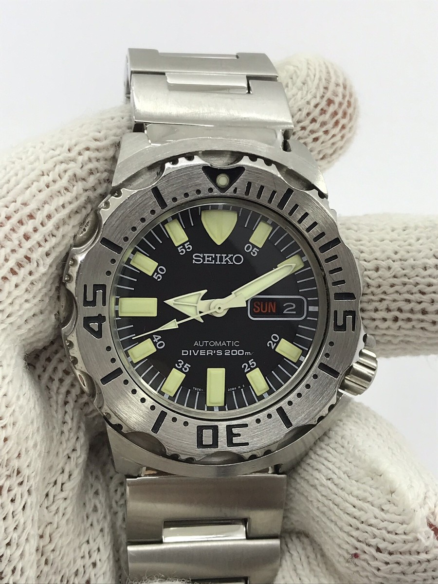 SEIKO WATCH SCUBA DIVERS 200M AUTOMATIC DAY DATE REF.7S26-0350
