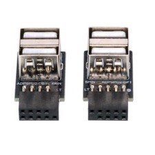 Cablecy 2pcs/lot 9Pin 10Pin Motherboard Female Header to Dual USB 2.0 Adapter