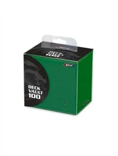 BCW Green Deck Vault LX Leatherette Collectible Gaming Card Storage Box