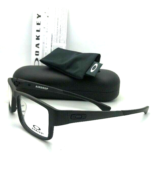 「papy」ORION SAUD501 BLACK Oakley Airdrop Mnp - Rectangle Satin Black Frame Glasses For