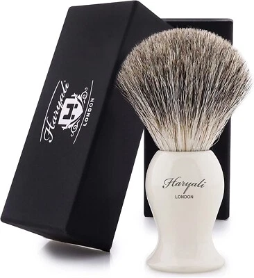 HARYALI LONDON Shaving Brush Haryali Grace Super Badger Hair Shaving Brush Ivory - Best Shave