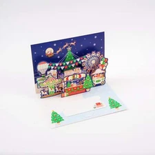Winter Wonderland - Merry Christmas Pop Up 3D Greeting Card with Envelope