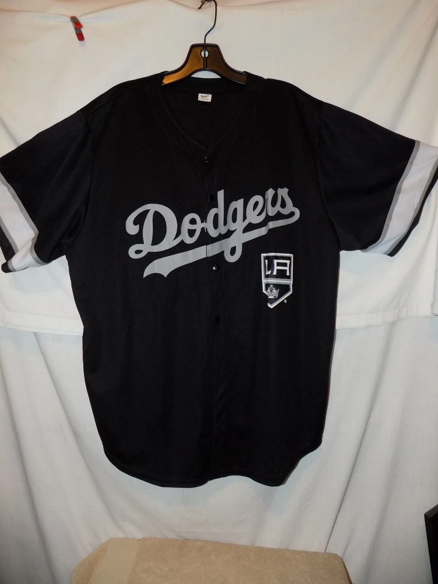 ⚾ RARE Black Los Angeles Dodgers LA Kings Hockey Night Jersey XL NHL MLB ⚾