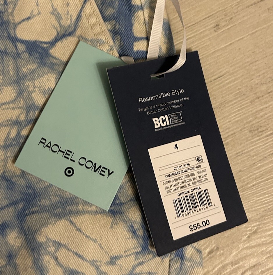 Rachel Comey x Target Blue Marbled High Rise Tie Dye Jeans Sz 4