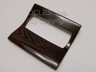 Genuine Audi C5 Center console wood trim. Behind handbrake. Walnut 2UQ