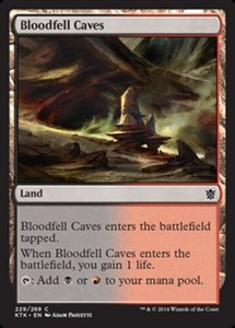 Bloodfell Caves - Foil x1 - Khans of Tarkir - NM-Mint, English - Khans of Tarkir