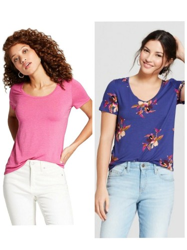 VENTA DE LIQUIDACIÓN OBJETIVO Nueva Camisa Para Mujer Brezo Manga Corta Cuello Redondo Una Nueva DA - Imagen 35 de 68