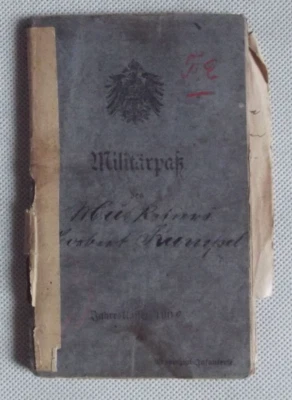 Militärpak Carnet militaire allemand de 1900, infanterie Période 1915/1917 env. - Photo 1/4