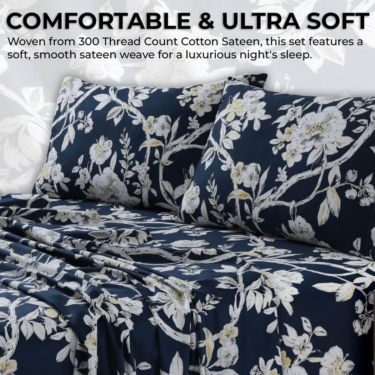 TRIBECA LIVING 12-Pece Bed in a Bag Black-grey Medallion King Comforter Cotton with (Fill) PRA12BBKI at