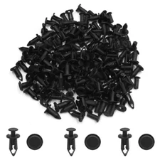 100Pc 9mm Hole Dia Plastic Rivets Car Bumper Fender Retainer Push Type Clips