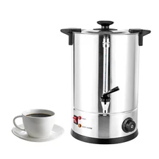 12L Coffee Urn Machine Maker Big Office Commercial Hot Water Stainless Steel NEW