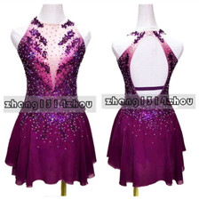 High-end custom skating performance clothing children figure skating performance