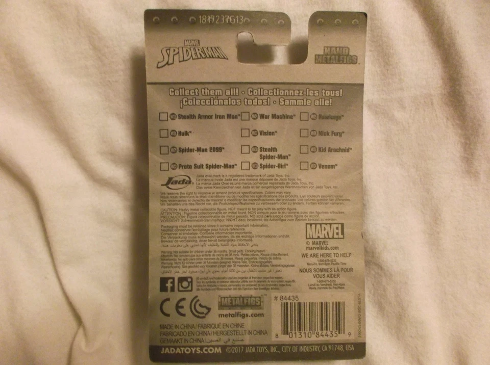 Marvel Spider-Man 2" Nano Metalfigs MV34 Venom 2017 Jada Toys Foto 3 de 4