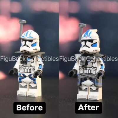 for LEGO Star Wars Fives P1 Helmet + Cloth Upgrade Kit