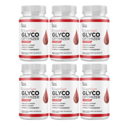 Sugar Sync Glyco Optimizer Blood Sugar Health Support Supplement - 6 Bottles