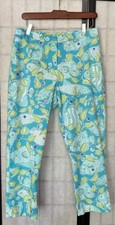 LILLY PULITZER Women 8 Classic Tropical Fish BRIGHT/NO FADE Stretch Capri Pants