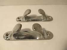 PAIR 4"  PERKO Chrome Fairlead Rope Chock Guide Boat Deck Runabout   B6