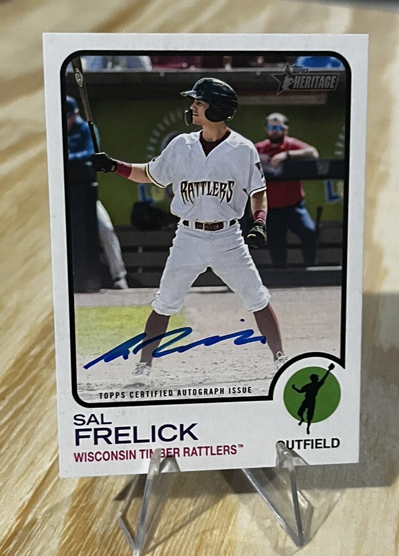Sal Frelick 2022 PROSPECT AUTO Topps Heritage Minor League Real One Autograph